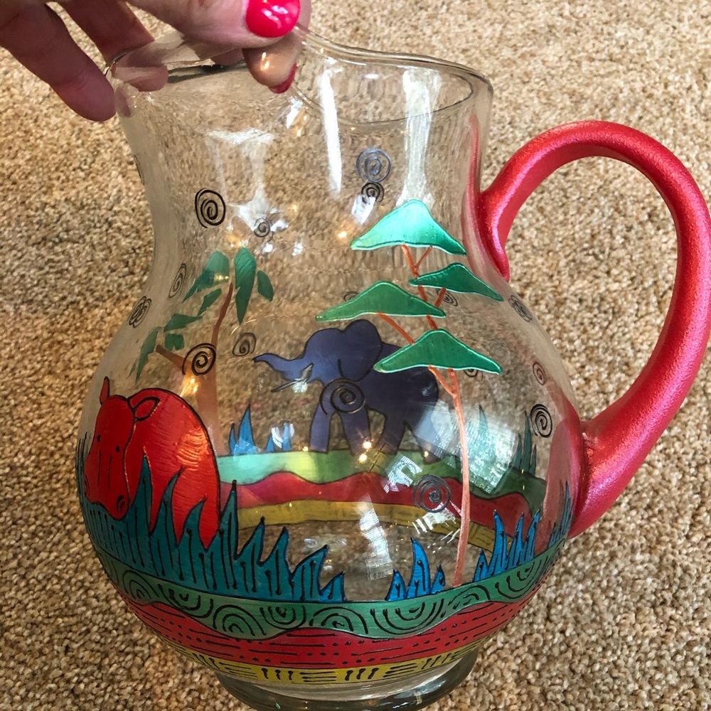 SMITHEREENS Vikki Hand Painted Margarita Pitcher